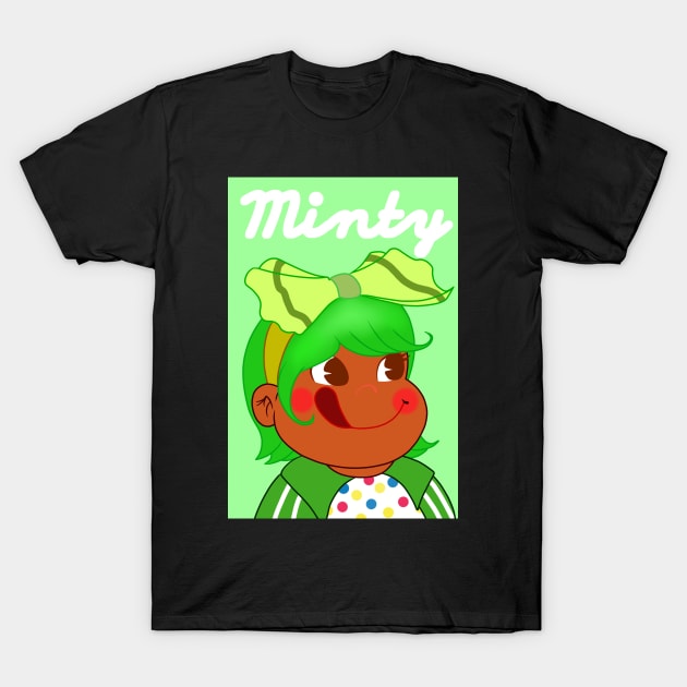 Peko Minty T-Shirt by Squid Mama Art